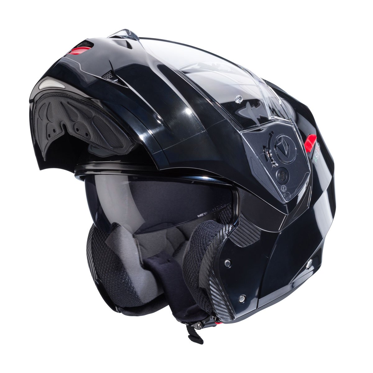 Caberg Duke X Smart Black Flip Up Motorcycle Helmet - Image 2