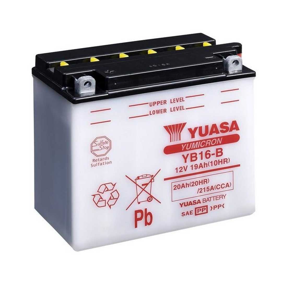 Yuasa Batteries YB16-B (CP) With Acid