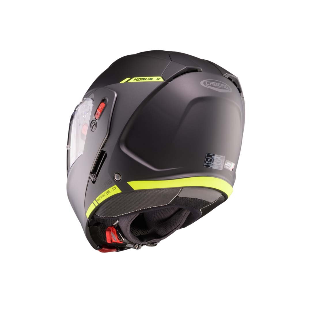 Caberg Horus X Ray Black/Grey/Yellow Fluo Helmet - Image 3