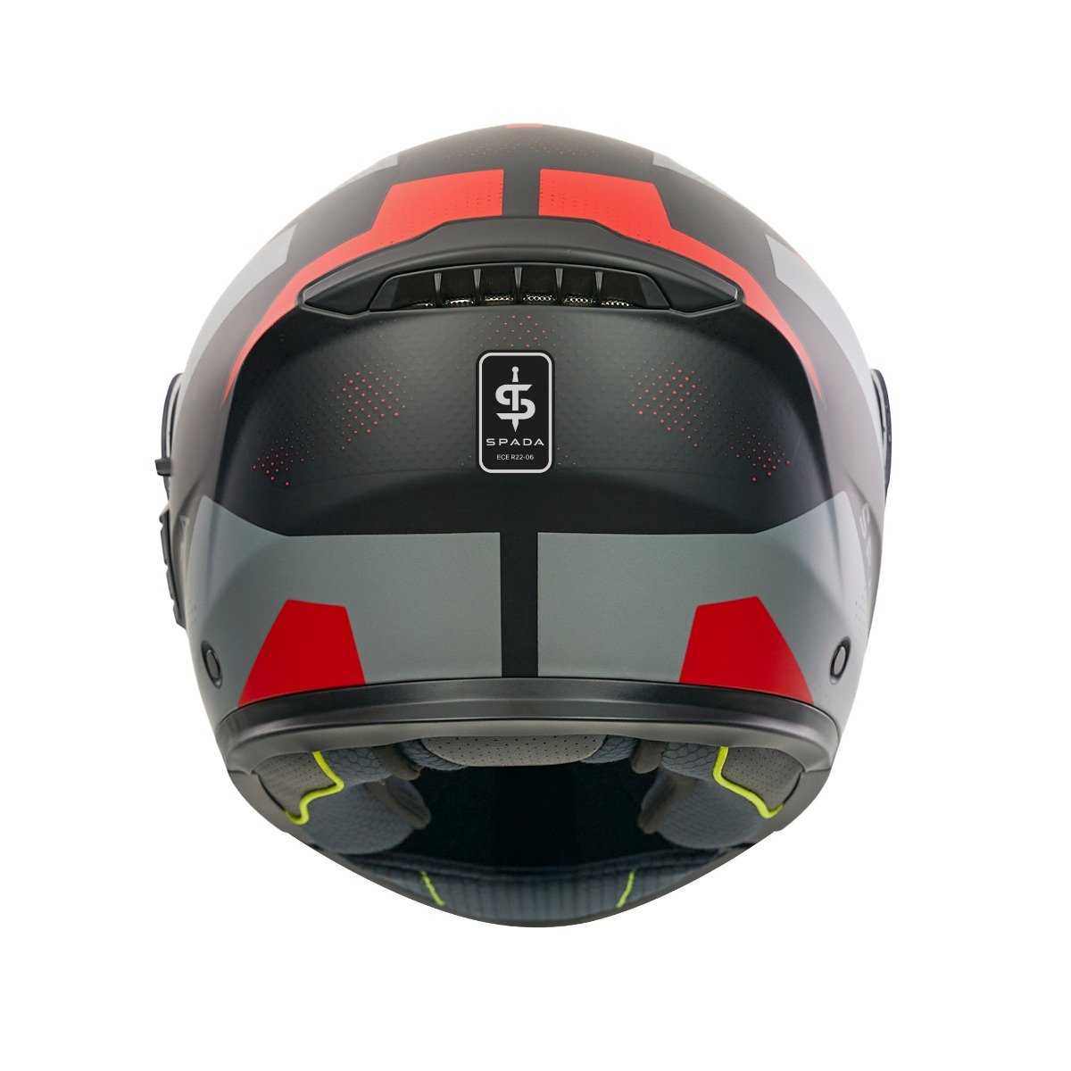 Spada Orion 2 Geo Camo Matt Red Helmet - Image 4