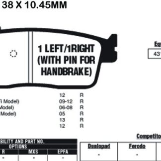 EBC Brake Pads SFA608HH