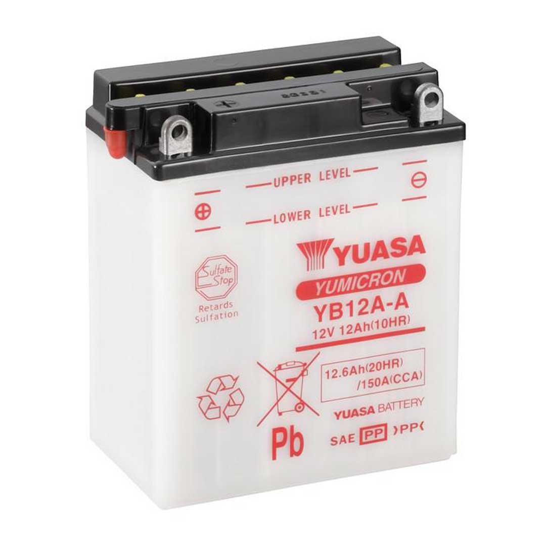 Yuasa Batteries YB12A-A (CP) With Acid