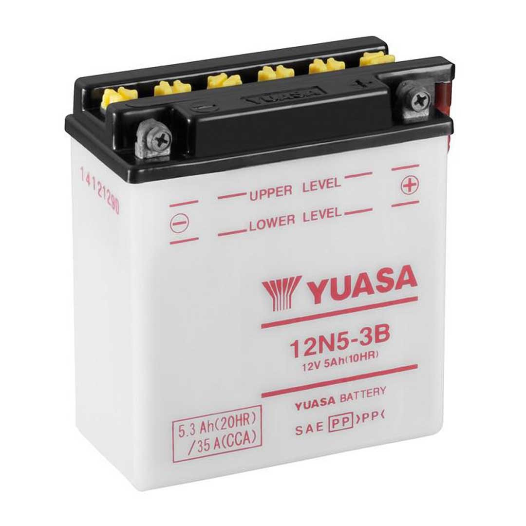 Yuasa Batteries 12N5-3B (CP) With Acid