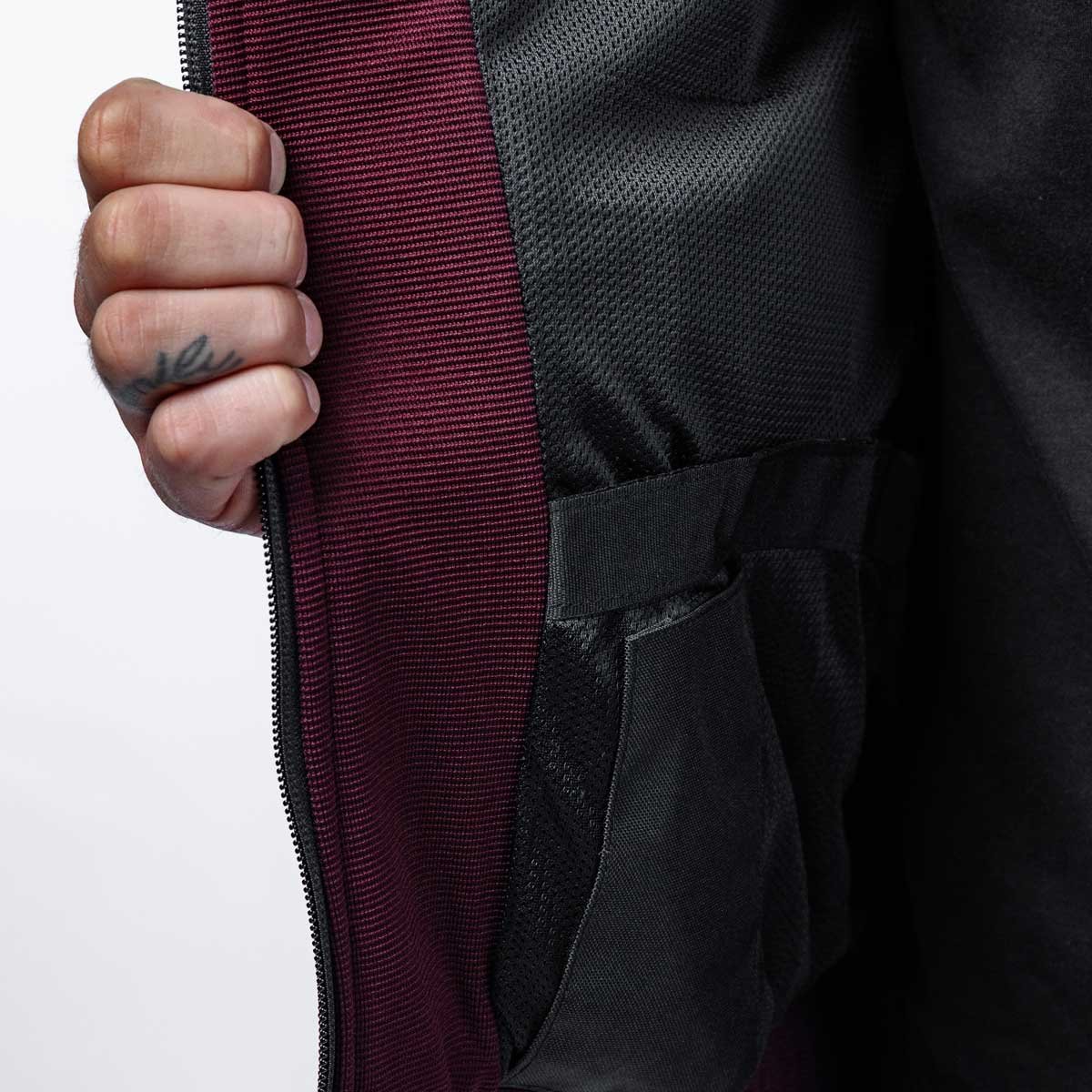 Spada Blade Zip CE Hoodie Port Red - Image 12