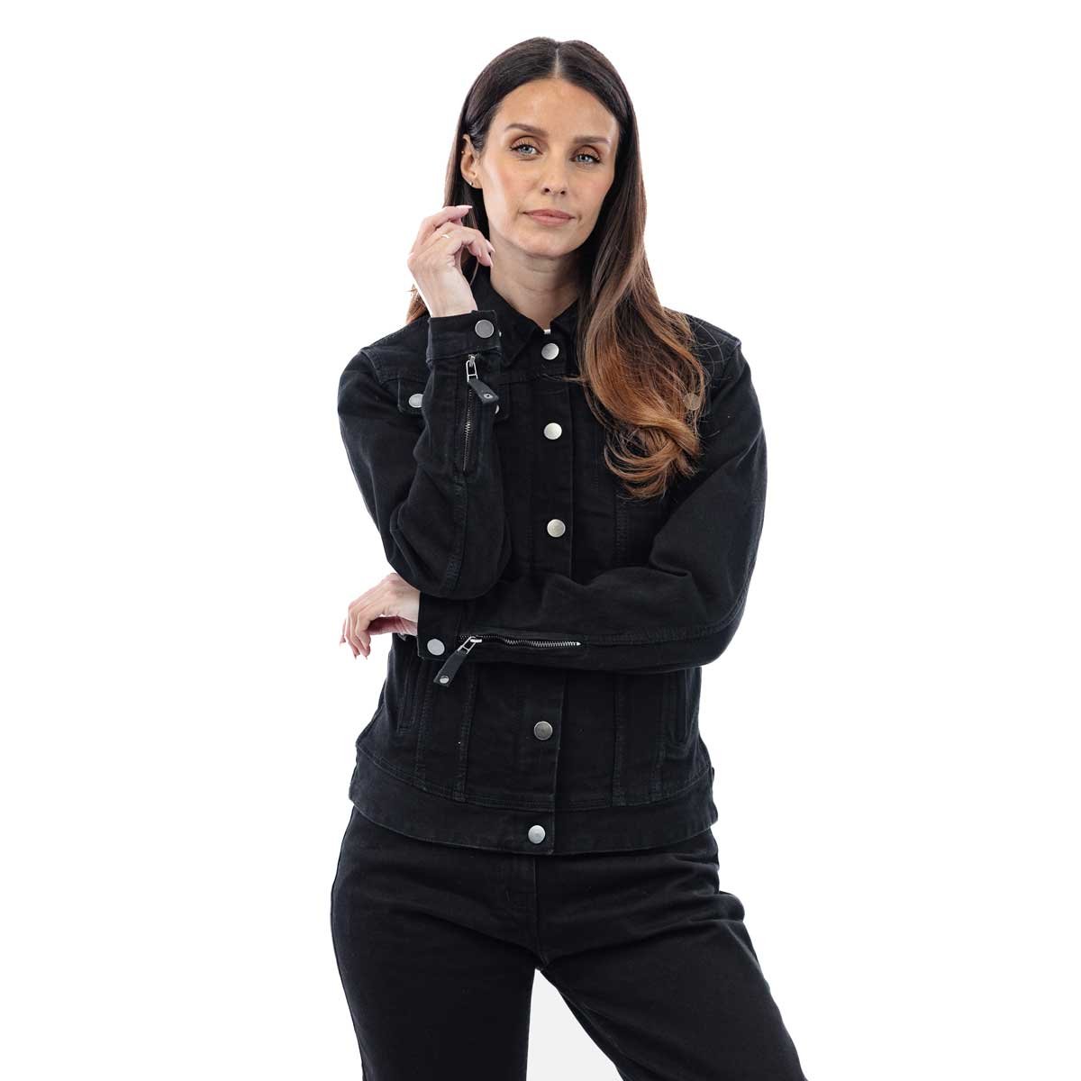Spada Tura Trucker CE Ladies Solid Black - Image 2