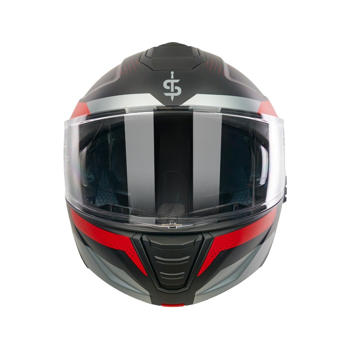 Spada Orion 2 Geo Camo Matt Red Helmet - Image 3