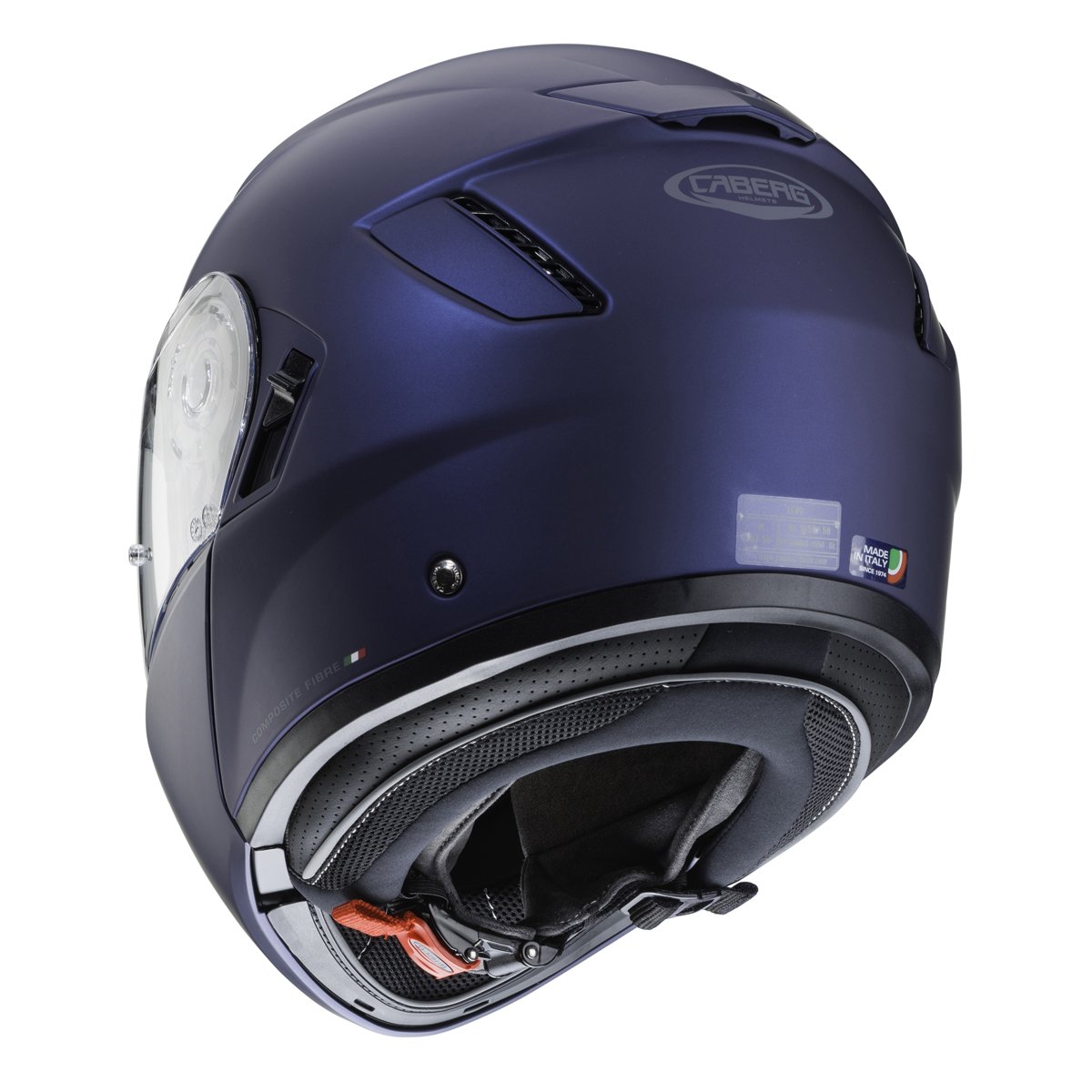 Caberg Levo Matt Blue Flip Up Motorcycle Helmet - Image 3