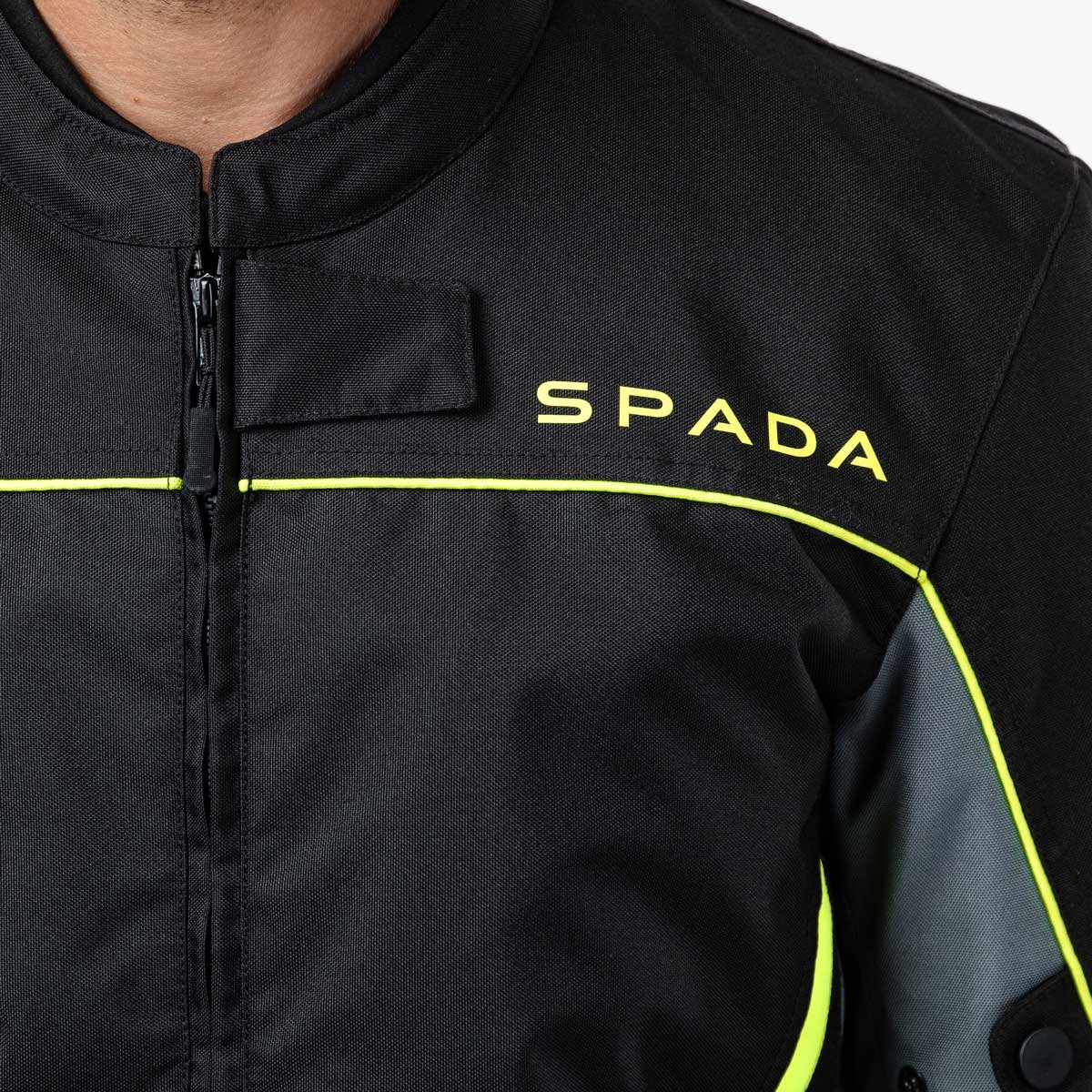 Spada Pace Rev.2 CE WP Jacket Black/Grey/Fluo - Image 9