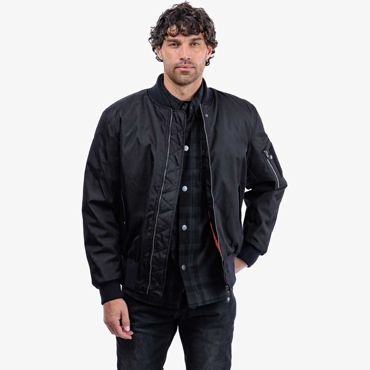 Spada Airforce MA1 CE WP Bomber Jacket Black - Image 2
