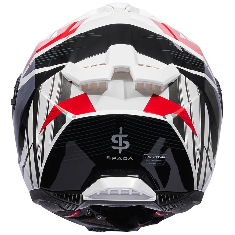 Spada SP18 Strike White/Black/Red Helmet - Image 3