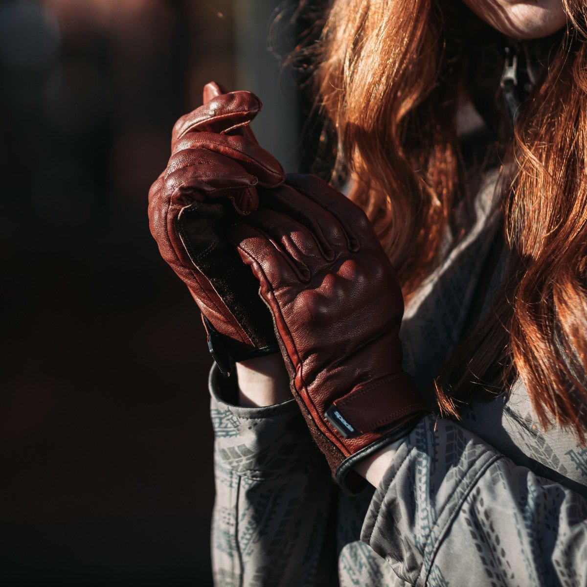 Spada Wyatt CE Ladies Leather Gloves Oxblood - Image 2