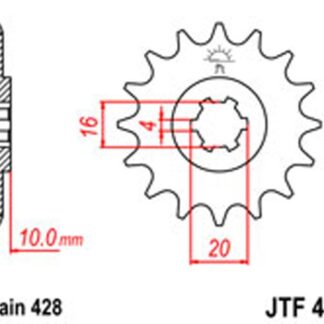 JT Gear Box Sprockets G/B 410-13