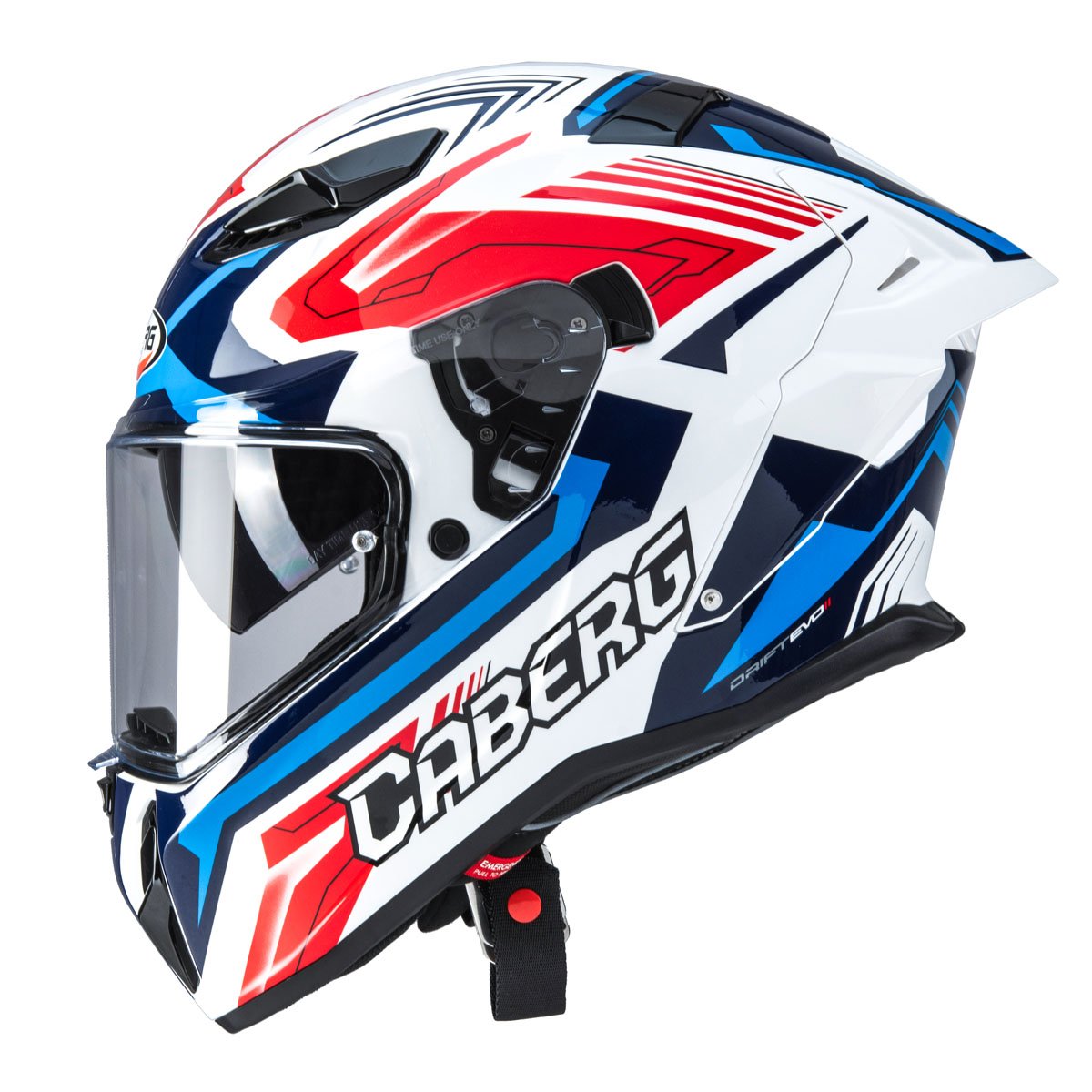 Caberg Drift Evo II Jarama White/Red/Blue Helmet - Image 2