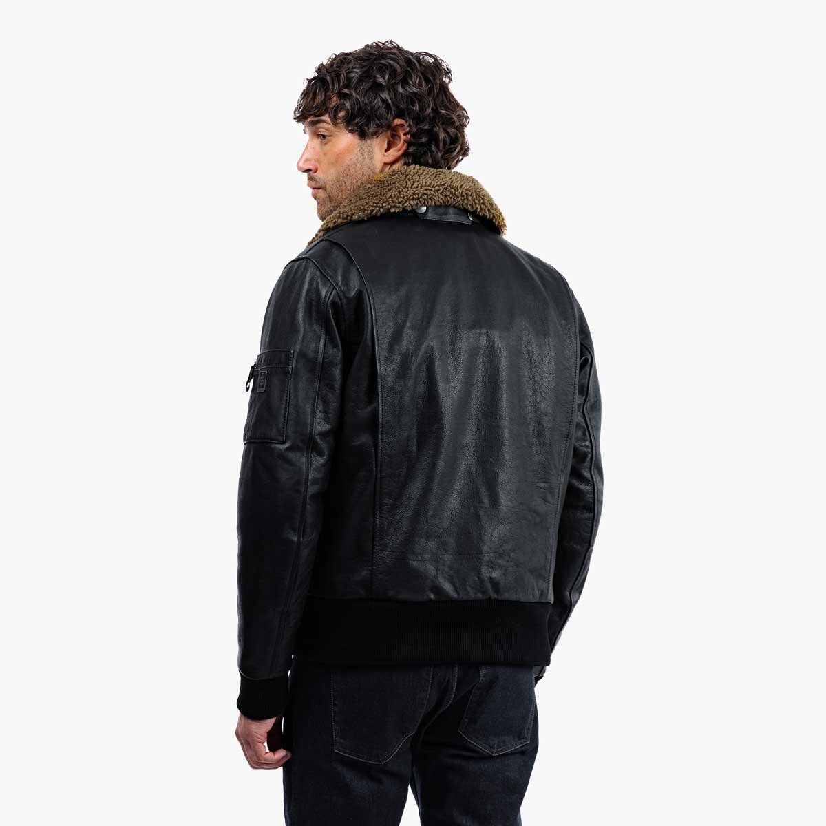 Spada Turbine CE Leather Bomber Jacket Black - Image 10