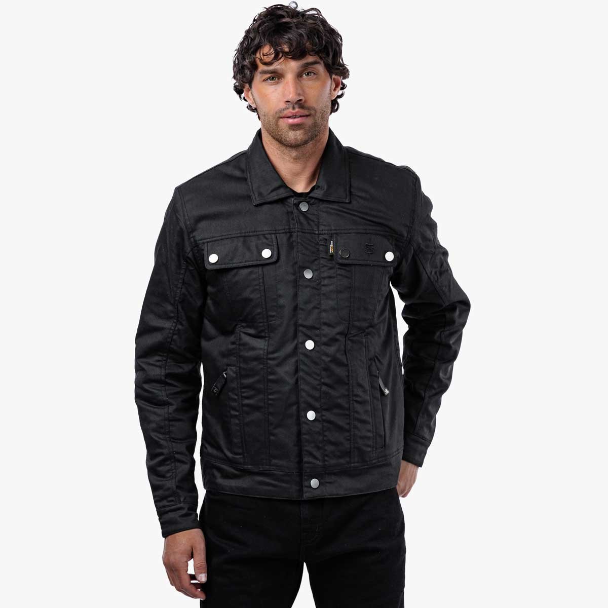 Spada Temper Trucker CE Jacket Black/Tan - Image 15