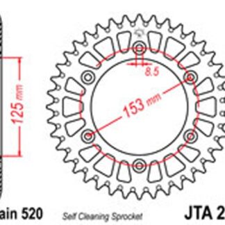 JT Rear Sprockets R/W 210-48SC Alloy