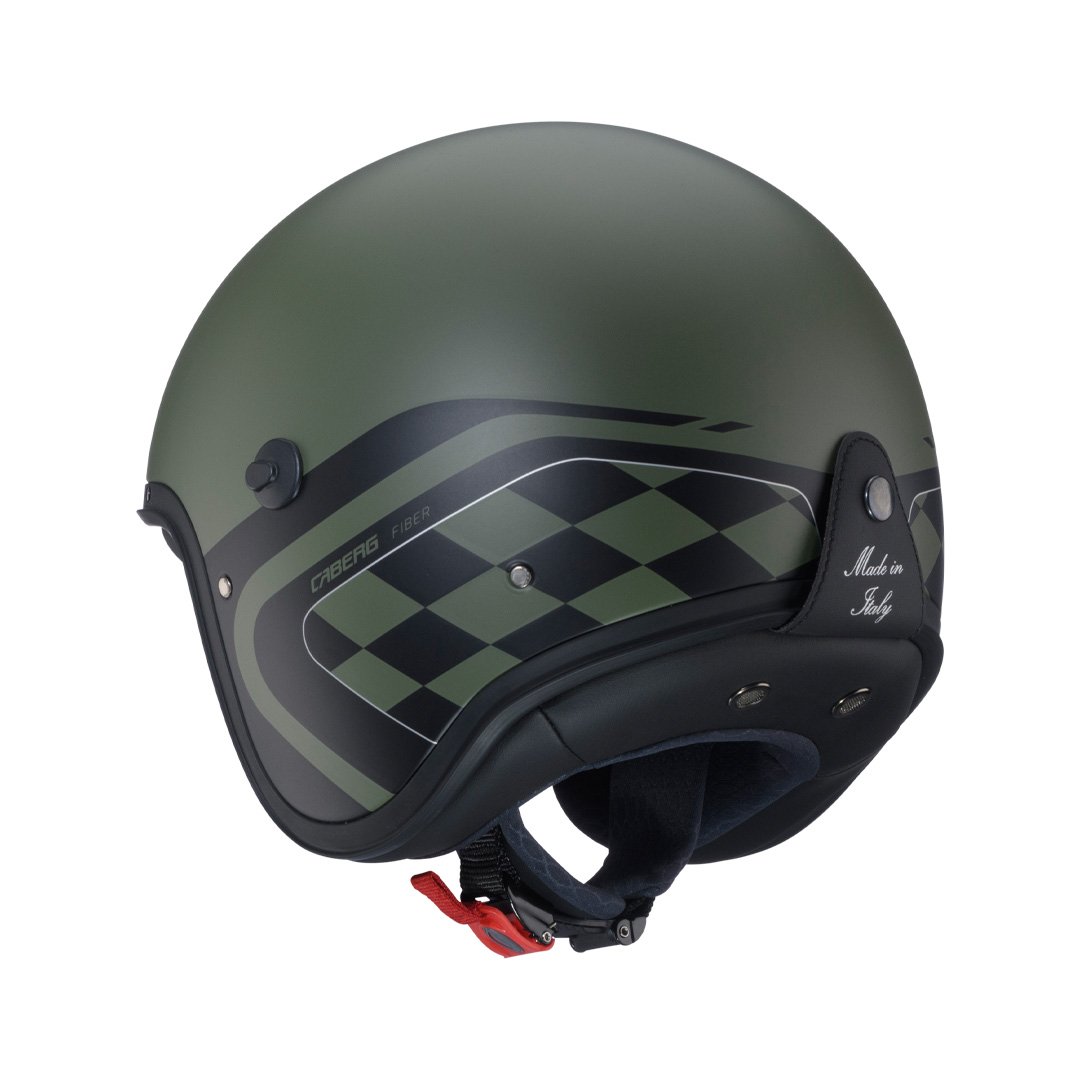 Caberg Freeride X Daytona Matt Military Green/Black/Silver Helmet - Image 3