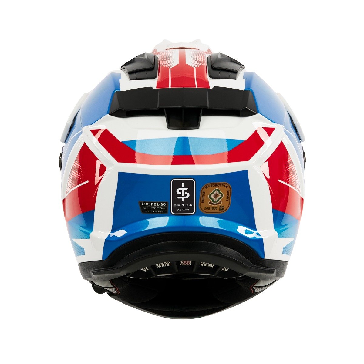 Spada Trailhawk Raptor Red/Blue/White Helmet - Image 4