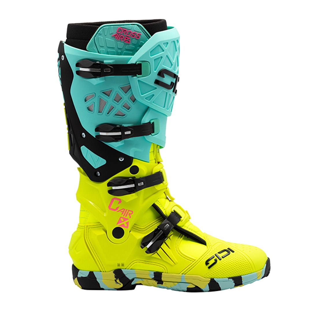 Sidi Crossair X CE Boots Mint/Fluo Yellow - Image 2