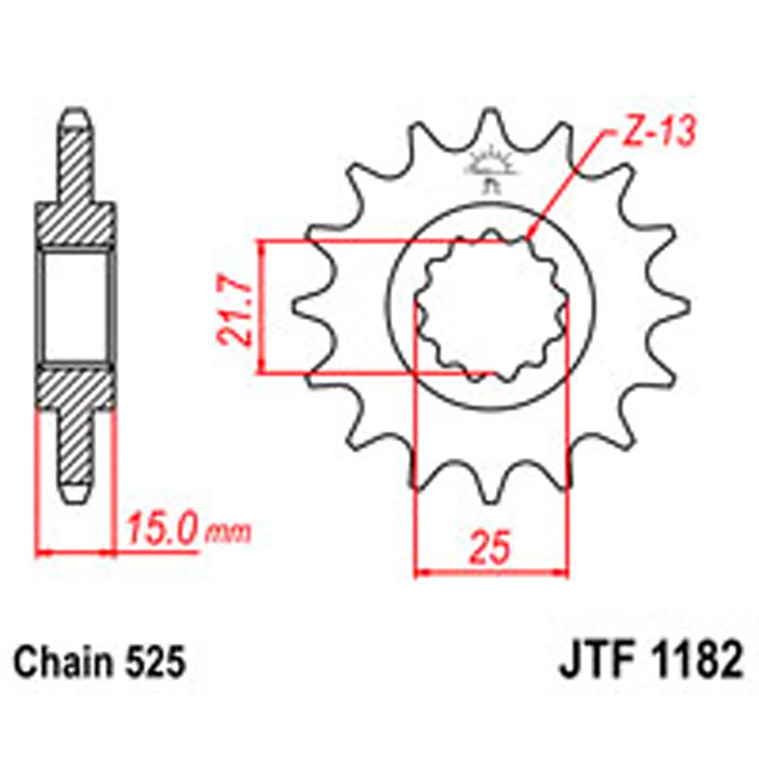 JT Gear Box Sprockets G/B 1182-14 [2082]