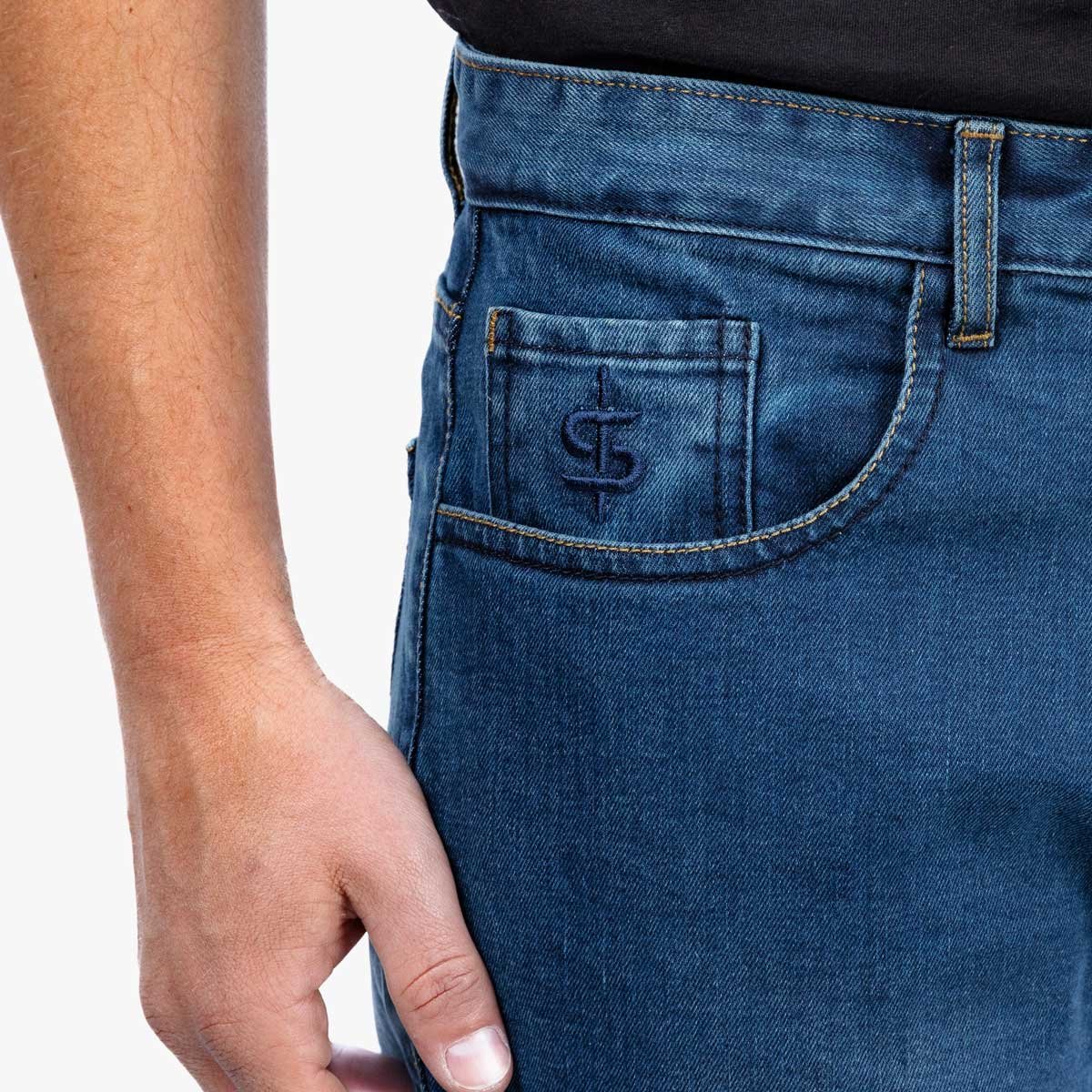 Spada Drifter CE Mens Jeans Washed Blue - Image 5