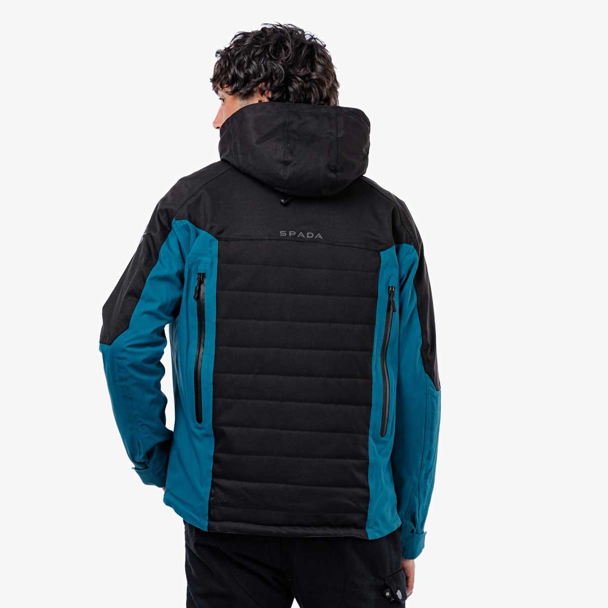 Spada Tino CE WP Quilted Jacket Black/Coral - Image 6