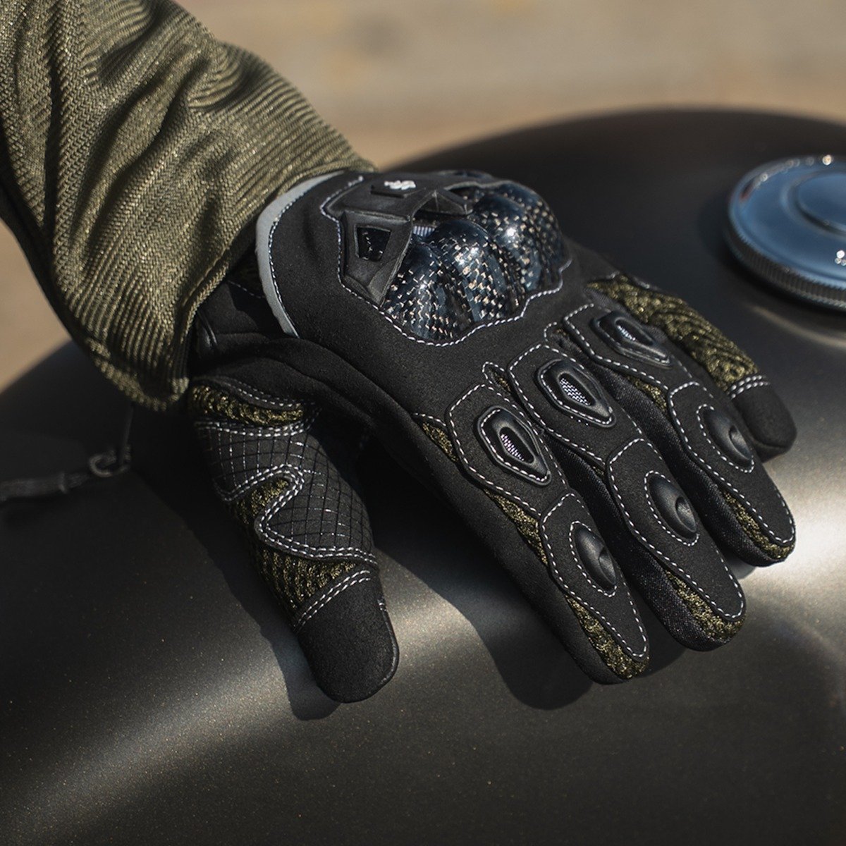 Spada MX-Air Rev.2 CE Gloves Olive Green - Image 3