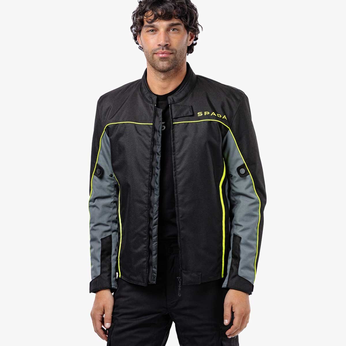 Spada Pace Rev.2 CE WP Jacket Black/Grey/Fluo - Image 4