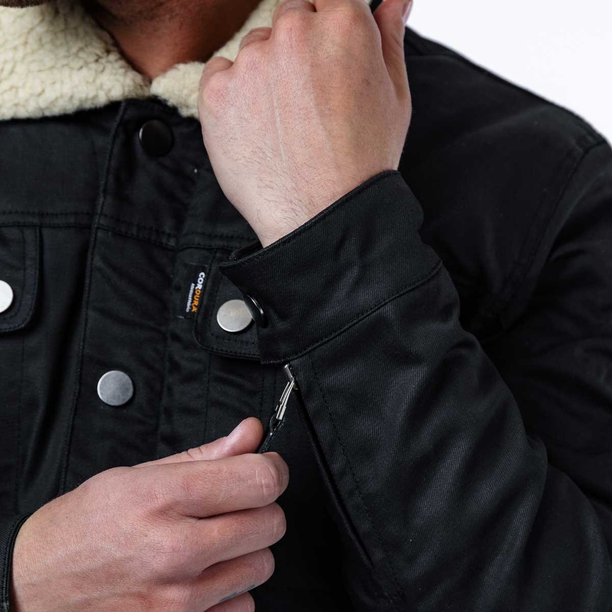 Spada Temper Trucker CE Jacket Black/Tan - Image 11