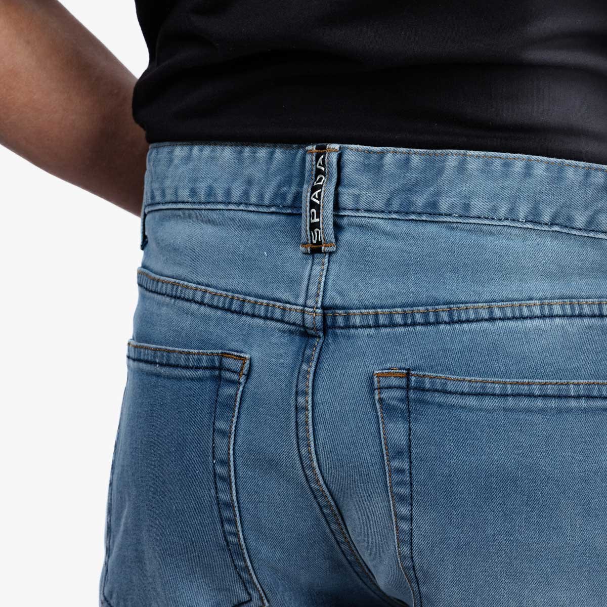 Spada Drifter CE Mens Jeans Short Leg Beach Blue - Image 3