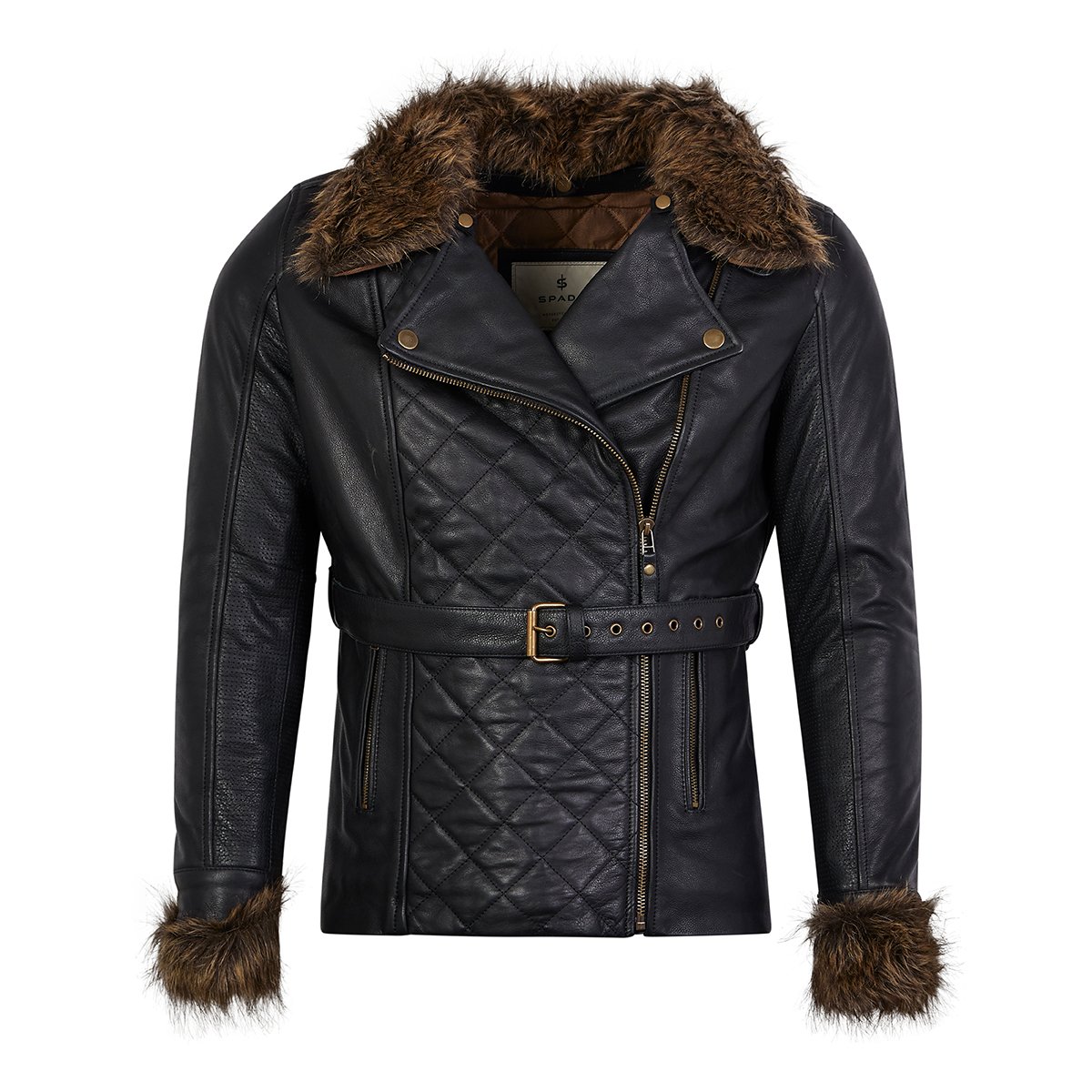 Spada Lancer Leather CE Ladies Jacket Black - Image 2