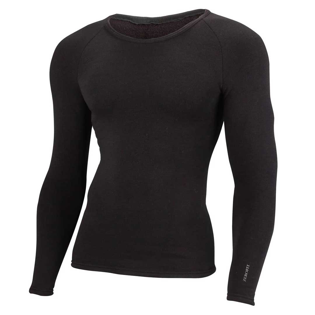 ZeroFit Ultimate Heatrub Baselayer LS Crew Black