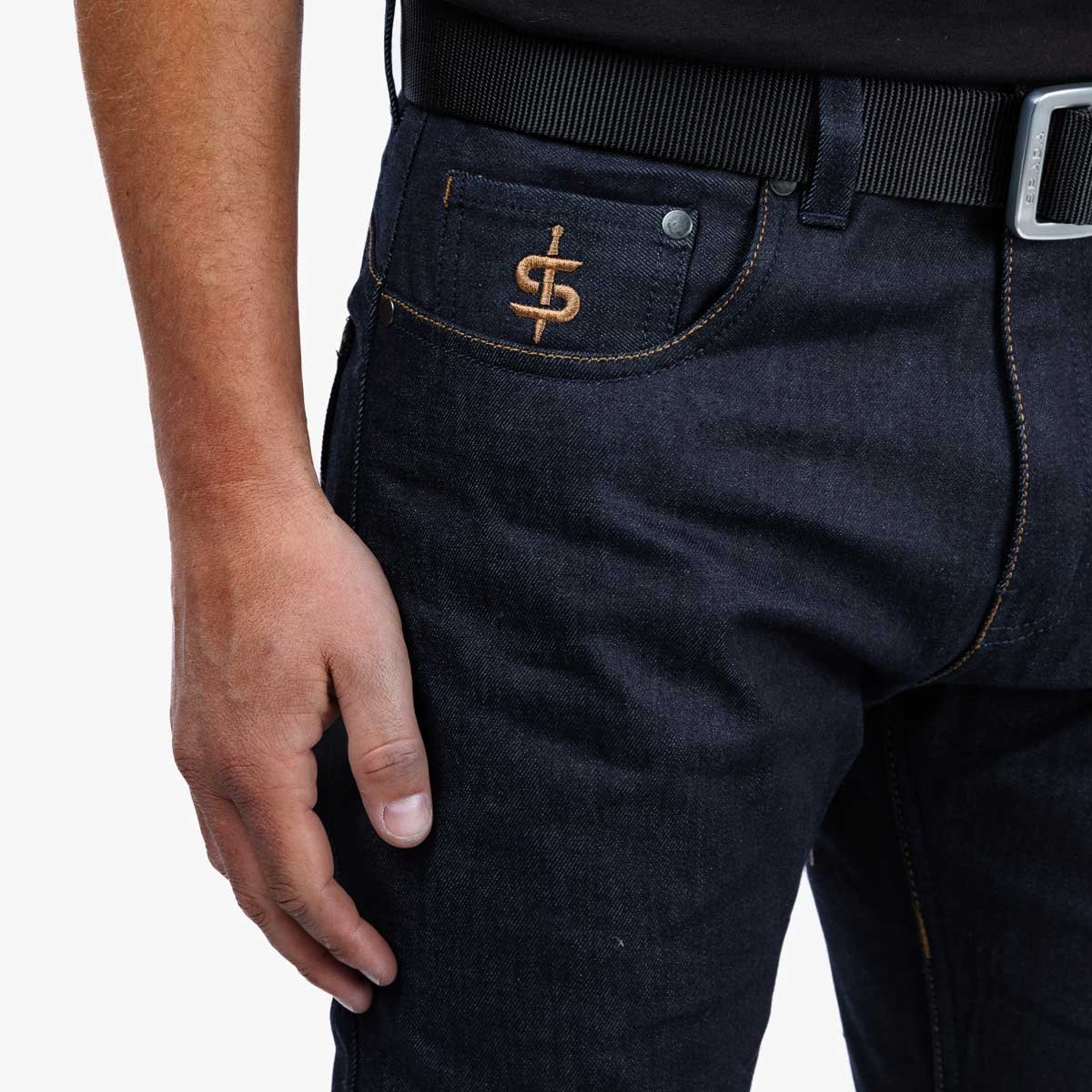 Spada Ronin CE Men's Jeans Short Leg Raw Indigo - Image 4