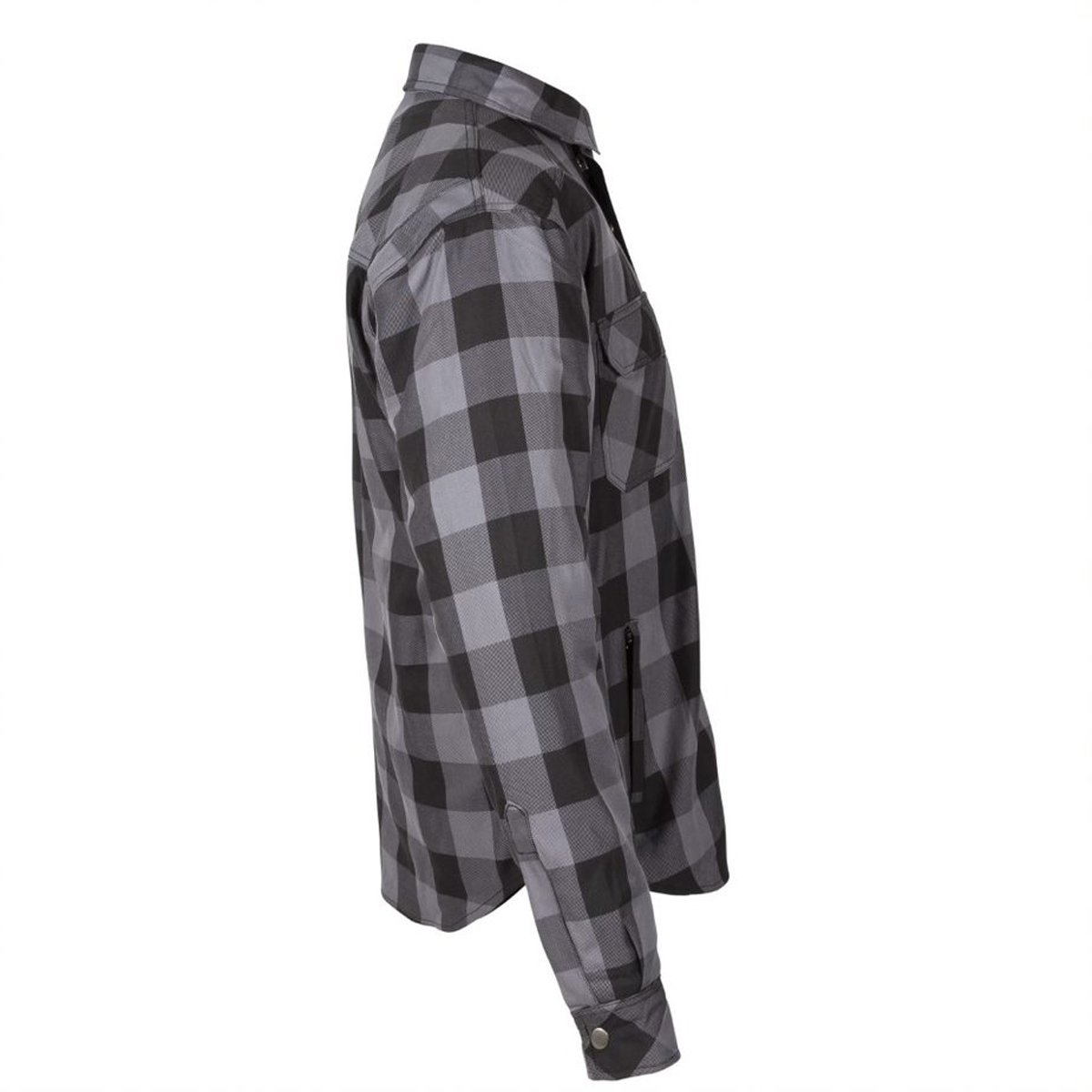 Spada Maine CE Jacket Black And Grey Check Shirt - Image 5