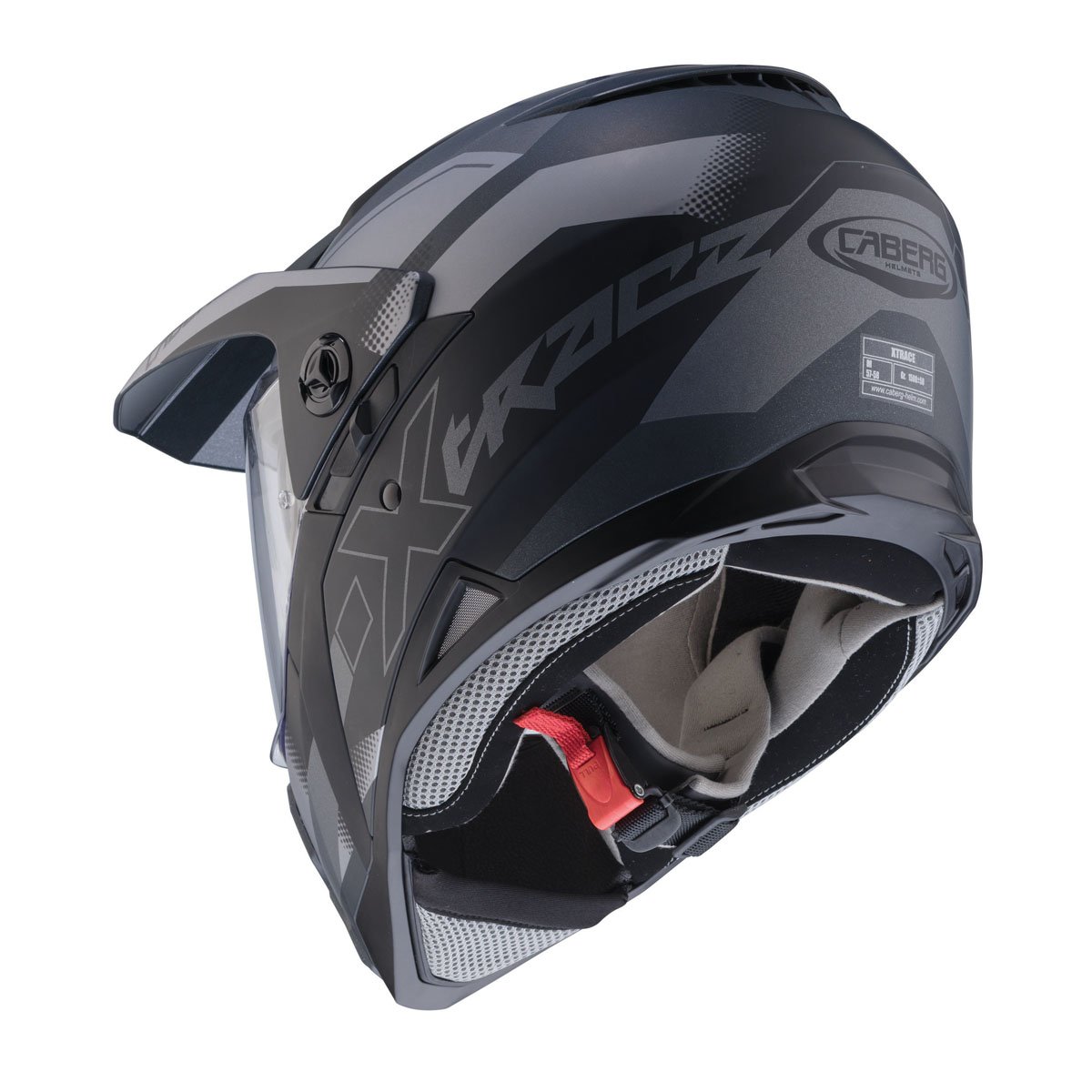 Caberg X-Trace Spark Matt Black/Anthracite/Silver Helmet - Image 3