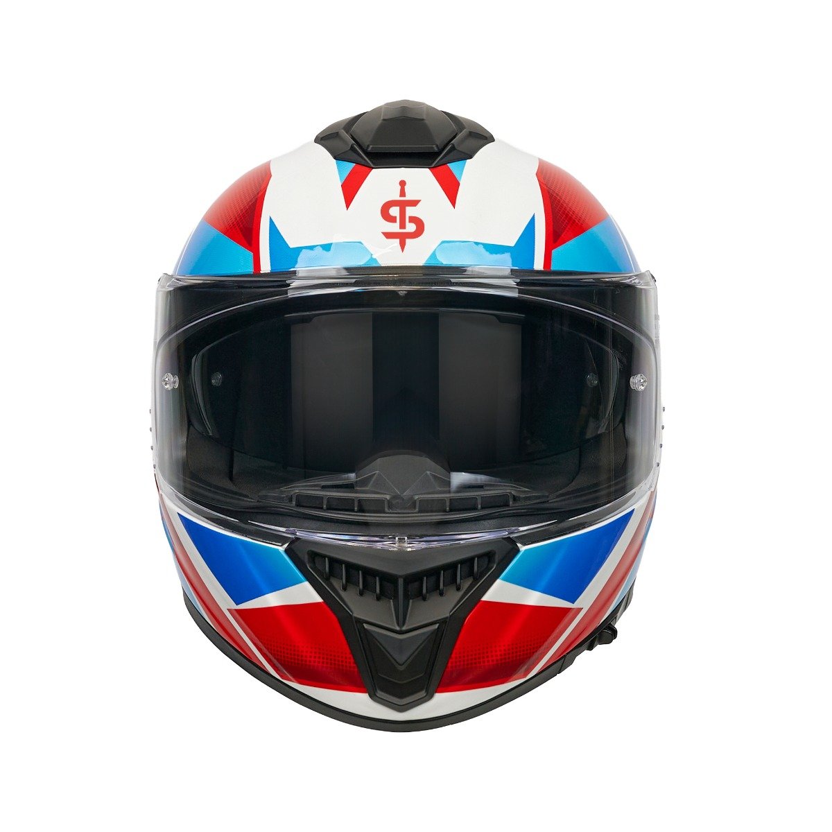 Spada Blade Sabre White/Blue/Red Helmet - Image 3