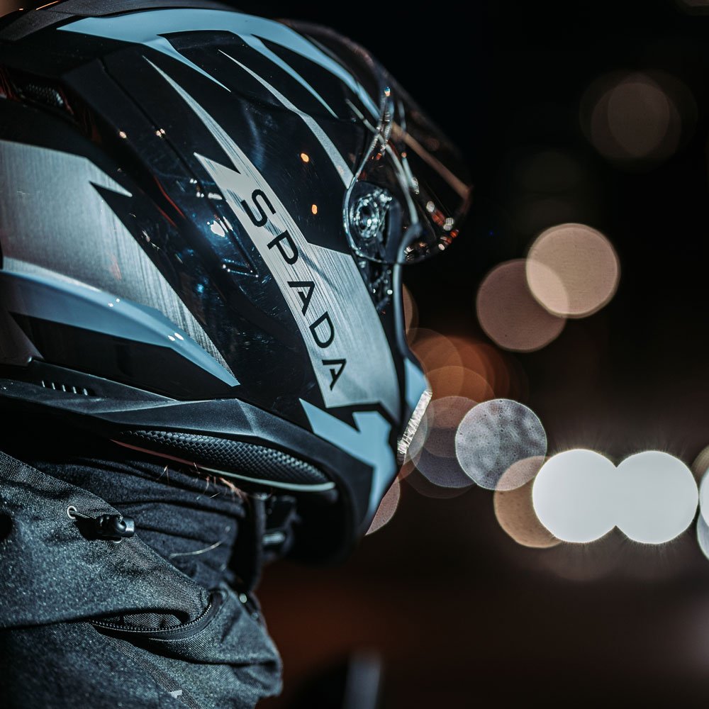 Spada Raiden 2 Thunder Black/Grey Helmet - Image 6
