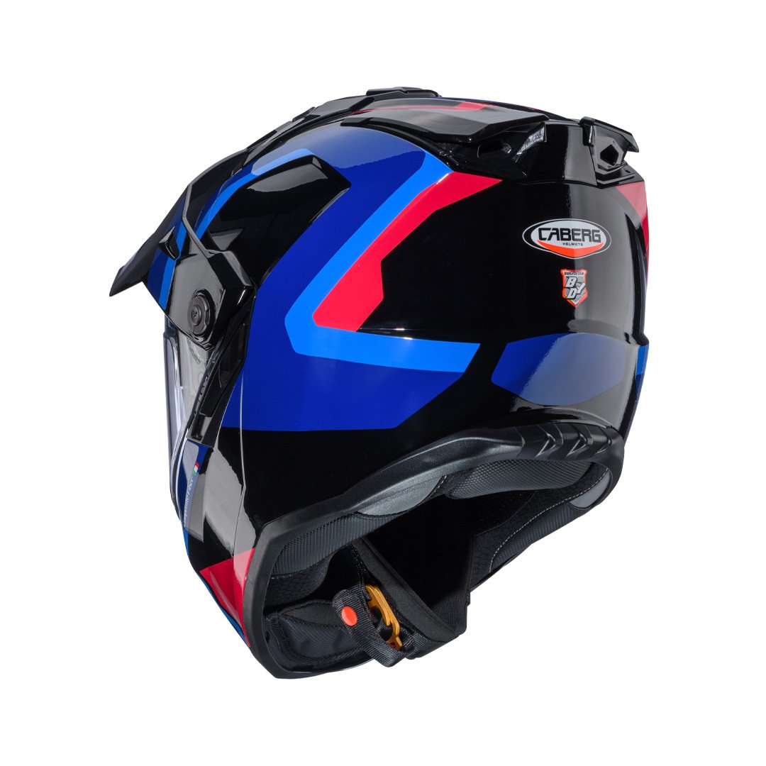 Caberg Tanami Scram Black/Red/Blue/Light Blue Helmet - Image 3