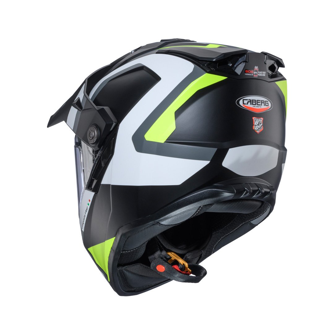 Caberg Tanami Scram Matt Black/Grey/White/Yellow Fluo Helmet - Image 3