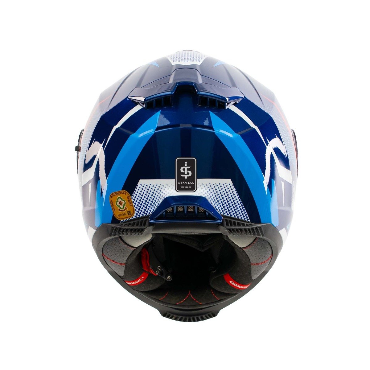 Spada SP18 Vertex Blue/Red/White Helmet - Image 3