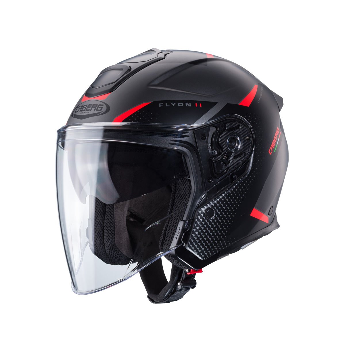 Caberg Flyon II Boss Matt Grey/Red/Black Helmet S/O