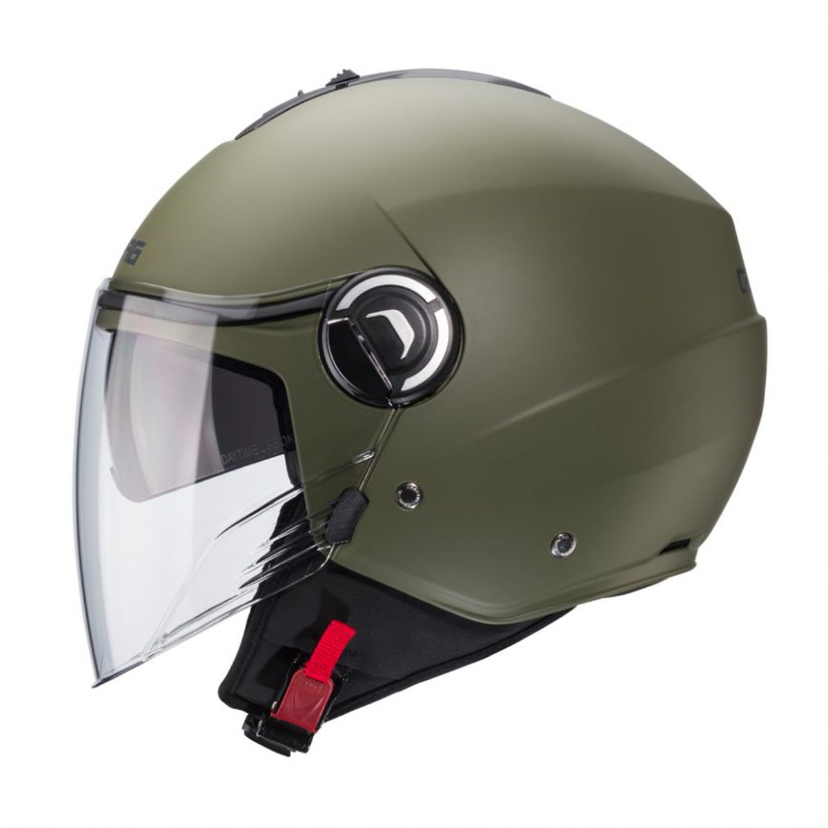 Caberg Riviera V4 Matt Military Green Helmet - Image 2