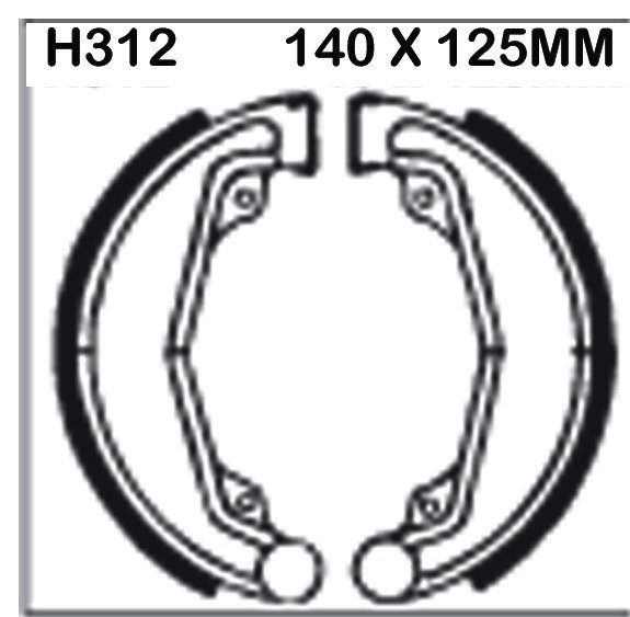 EBC Brake Shoes H312-SPECIAL ORDER