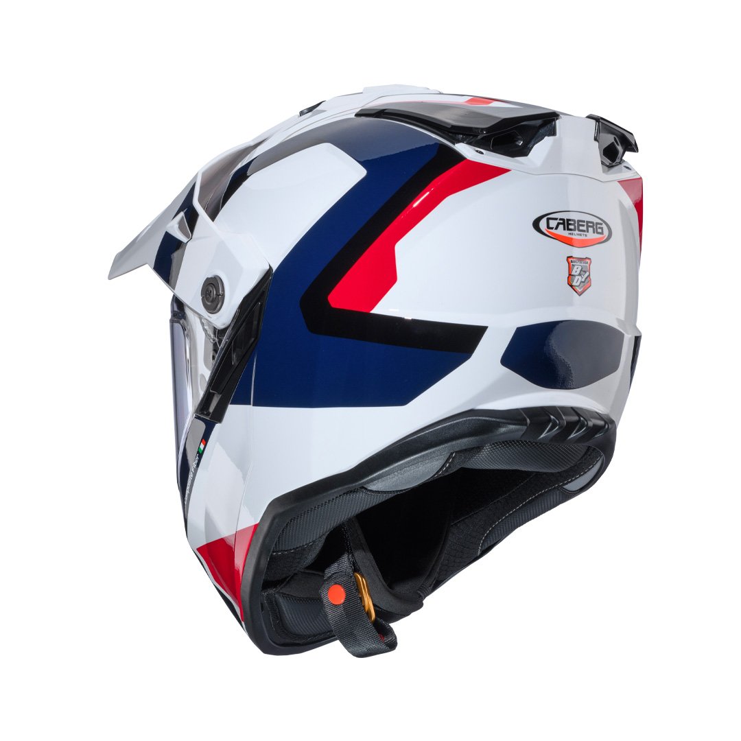 Caberg Tanami Scram White/Red/Blue Helmet - Image 3