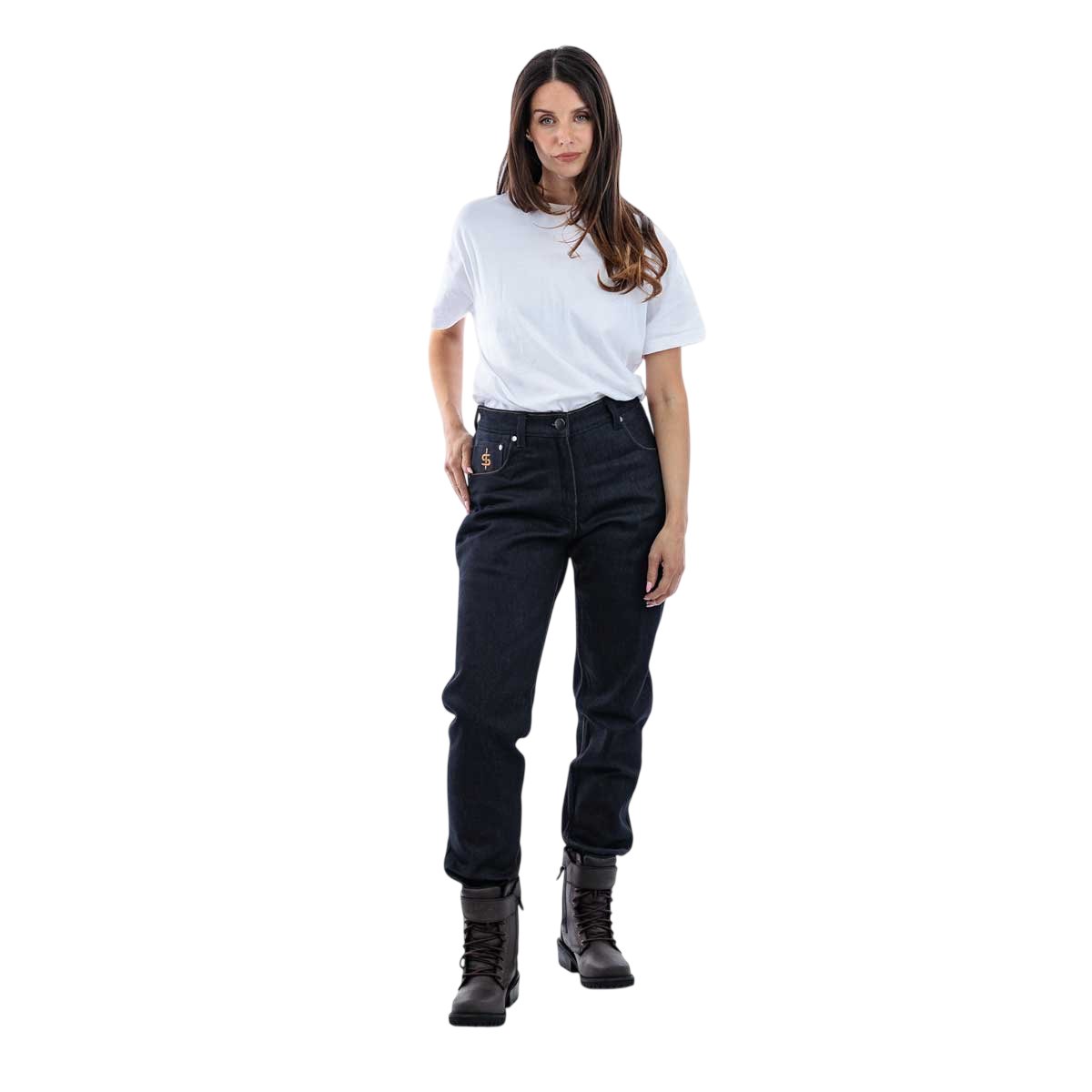 Spada Ronin CE Ladies Jeans Short Leg Raw Indigo - Image 8