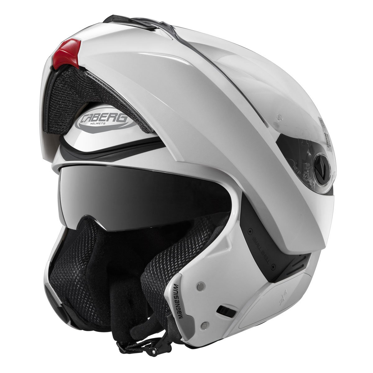 Caberg Modus Metal White Flip Up Motorcycle Helmet Helmet - Image 2
